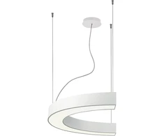 37W LED pakabinamas šviestuvas SEMI, baltas, 4000K, 1000mm, 3918-0010-4-W-N