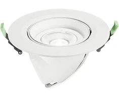 38W LED įleidžiamas šviestuvas DELTA, baltas, 2500K