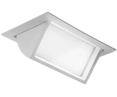 38W LED įleidžiamas šviestuvas LYBRA, baltas, CCT
