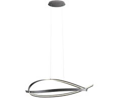 38W LED pakabinamas šviestuvas IMPULS, juodas, 3000K, dimeriuojamas, 01-3617