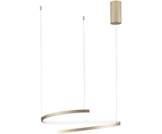 38W LED pakabinamas šviestuvas MOMA, aukso sp., CCT