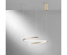38W LED pakabinamas šviestuvas MOMA, aukso sp., CCT