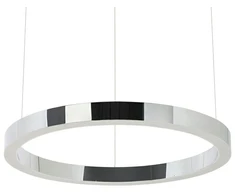 38W LED pakabinamas šviestuvas RING 60, sidabro sp., 3000K