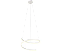 38W LED pakabinamas šviestuvas SCROLL, baltas, 3000/4000/6000K, dimeriuojamas, 01-4013