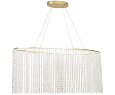 38W LED pakabinamas šviestuvas SOL, skaidrus/aukso sp., 3000K, 4306300