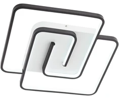 38W LED paviršinis lubinis šviestuvas INTERSIA, juodos/baltos sp., 3000/6000K, dimeriuojamas