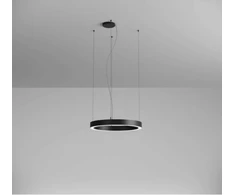 38W LED paviršinis/pakabinamas šviestuvas XAMBIT, juodas, 4000K, 60cm