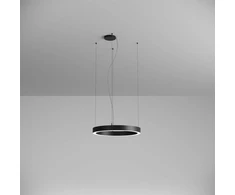 38W LED paviršinis/pakabinamas šviestuvas XAMBIT, juodas, 3000K, 60cm