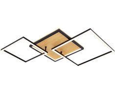 Lubinis šviestuvas Italux 38W LED paviršinis šviestuvas NORIS, juodas, 3000K
