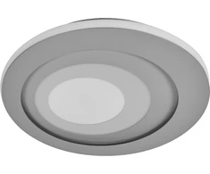 Lubinis šviestuvas 38W LED paviršinis šviestuvas ORBIS SPIRAL, pilkas, 3000K, dimeriuojamas
