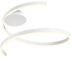Lubinis šviestuvas 38W LED paviršinis šviestuvas SCROLL, baltas, 3000/4000/6000K, dimeriuojamas, 01-4010