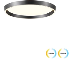 39W LED lubinis šviestuvas LORISSA, baltos/juodos sp., 3000/4000K, dimeriuojamas, 4347400