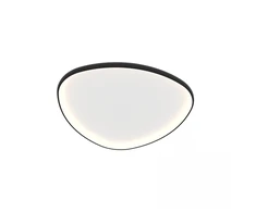 39W LED lubinis šviestuvas, matinės juodos sp., 3000K, dimeriuojamas, 23090
