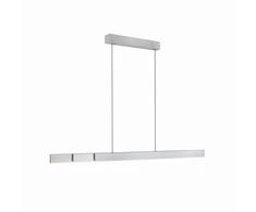 39W LED pakabinamas šviestuvas MOTO-RISE, sidabro sp., 2700-5000K, dimeriuojamas, reguliuojamo aukščio ir ilgio