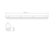 39W LED šviestuvas WARS 1x120 4000K