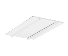 3m LED juostos profilio WALLE12 dangtelis, baltai dažytas