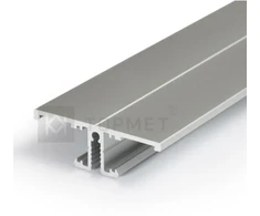 3m LED juostos profilis BACK10 A/UX, anoduotas aliuminis