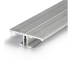 3m LED juostos profilis BACK10 A/UX, neanoduotas aliuminis