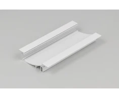 3m LED juostos profilis FLAT8 H/UX, baltas