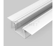 3m LED juostos profilis LINEA-IN20 TRIMLESS EF, baltai dažytas