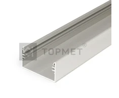 3m LED juostos profilis LOWI, neanoduotas aliuminis