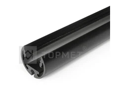 3m LED juostos profilis PEN12 CJ, juodai dažytas
