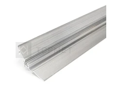 3m LED juostos profilis SMOOTH12 BC/Q9, neanoduotas aliuminis