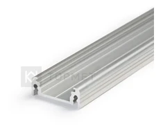 3m LED juostos profilis SURFACE14 EF/TY, neanoduotas aliuminis