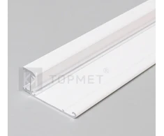 3m LED juostos profilis WALLE12 BCD, baltai dažytas