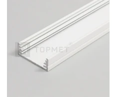 3m LED juostos profilis WIDE24 G/W, baltai dažytas