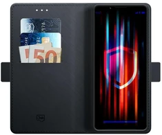 3mk Dėklas piniginė skirta Sony Xperia 1 V - Juodas