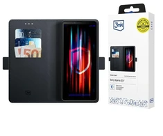 3mk Dėklas-piniginė skirtas Sony Xperia 10 V - Juodas