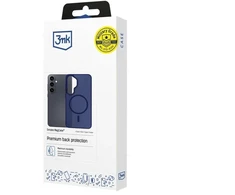 Dėklas 3Mk apsaugos 3mk dūmų spalvos „MagCase“, skirtas „iPhone 16“ – „Mėlyna-Translucent“