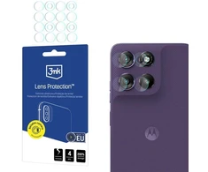 3Mk apsauga. 3mk hibridinis objektyvo apsaugos stiklas, skirtas „Motorola Moto G67“ / „Motorola Moto G77“ kameros objektyvui.