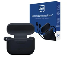 3mk Silikoninis AirPods dėklas skirtas AirPods Pro 3 - Juodas