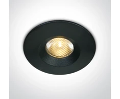 3W COB LED įleidžiamas šviestuvas, 3000K, IP65, juodas, 10103M/B/W