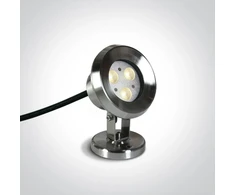 3W LED baseino šviestuvas, nerūdijančio plieno sp., 4000K, IP68, 69064A/C