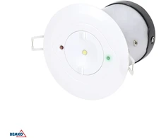 3W LED įleidžiamas avarinis šviestuvas TOLER, baltas, 6000K, 3h veikimas autonominiu režimu