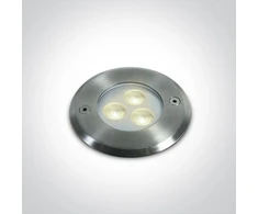 3W LED įleidžiamas baseino šviestuvas, nerūdijančio plieno sp., 4000K, IP68, 69066A/C