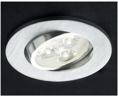 3W LED įleidžiamas pakreipiamas šviestuvas MT 115 LED, aliuminio sp., 4000K