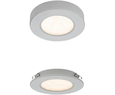 3W LED įleidžiamas/paviršinis šviestuvas MT 142 LED, sidabro sp., 4000K