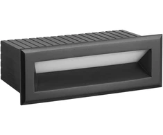 3W LED įleidžiamas sieninis fasado šviestuvas FLIK, tamsiai pilkas, 3000K, 4308701