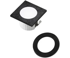 3W LED įleidžiamas šviestuvas DAMA, juodas, 4000K