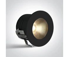 3W LED įleidžiamas šviestuvas, juodas, 3000/3500/4000K, dimeriuojamas, 10103B/B/V