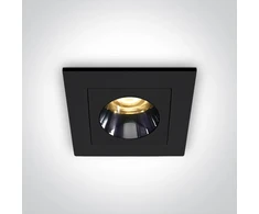 3W LED įleidžiamas šviestuvas, juodas, 3000K, 50103H/B/W