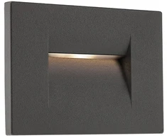 3W LED įleidžiamas vidaus/lauko šviestuvas INNER, tamsiai pilkas, 3000K, IP65, 9638
