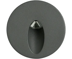 3W LED įleidžiamo montavimo sieninis šviestuvas ORION, antracito sp., 3000K, IP65, E2063001GR