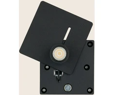 3W LED įleidžiamo montavimo sieninis šviestuvas - skaitymo lempa, juodas, 3000K, 25281