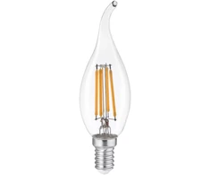 3W LED lemputė, skaidri, E14, 6500K