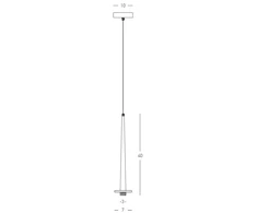 3W LED pakabinamas šviestuvas, baltos/juodos sp., 3000K, 22110